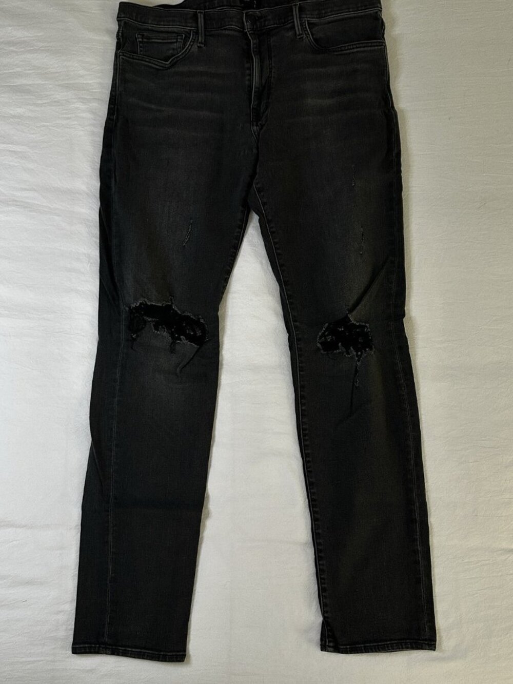Joes Mens Jeans 36 Waist Slim Fit Asher Black Distressed Stretch Denim 151